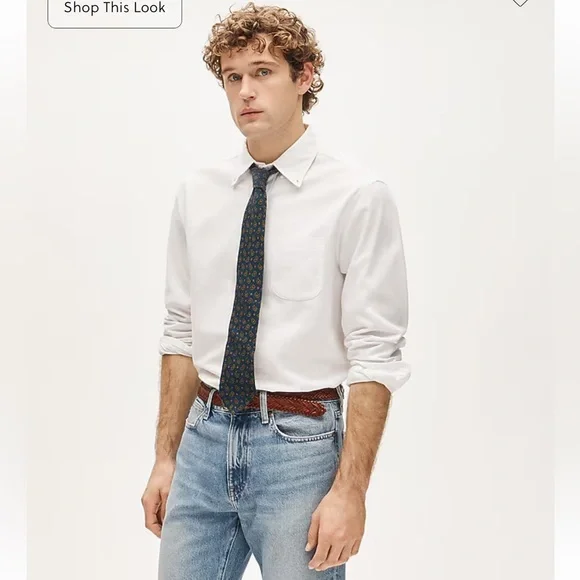 J Crew Classic Broken-in organic cotton oxford shirt - Picture 3 of 6